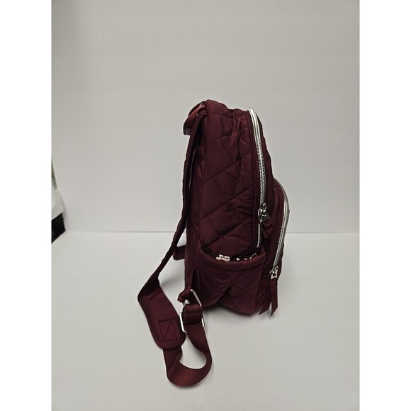 NWT $110 Vera Bradley Ultralight Quilted Backpack Raisin Color Burgundy main image 7